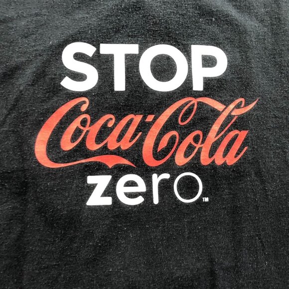 2 Vintage Coca-Cola Zero T-Shirt XL Lot Of Two Black Short Sleeve Graphic Tee - Picture 12 of 14
